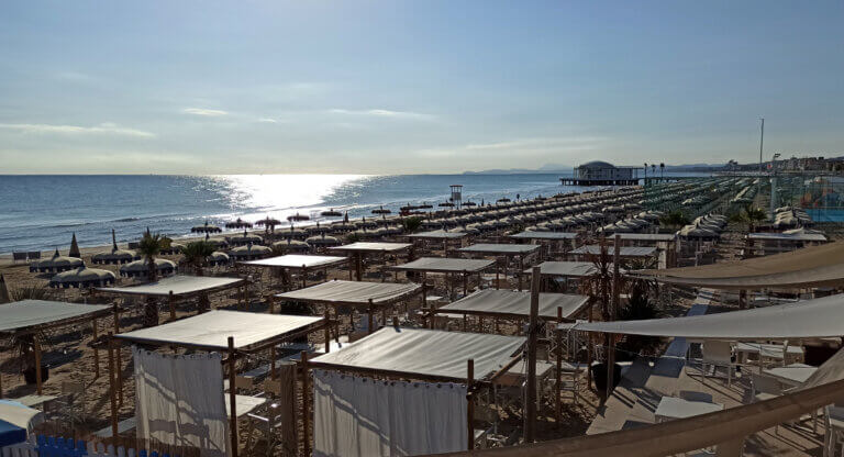 Tra i quattro ristoranti di Borghese a Senigallia c’è anche un beach club